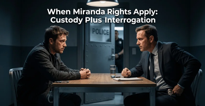 When Miranda Rights Apply: Custody Plus Interrogation